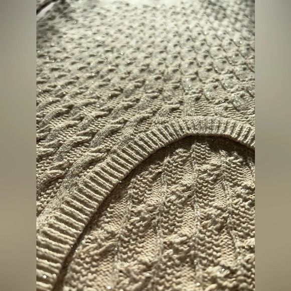 Lands End sweater Sparkly tan - Picture 10 of 13